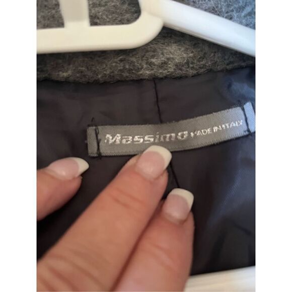 Massimo Women’s Abstract Patched Wool Blend Jacket Sz S Made In Italy - Picture 8 of 12